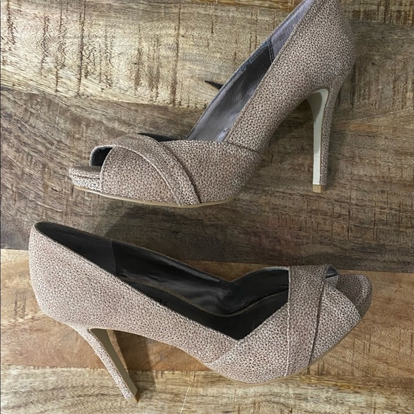 Moda Spana, Women’s, Tan, Peep Toe, High Heels, - Picture 4 of 6